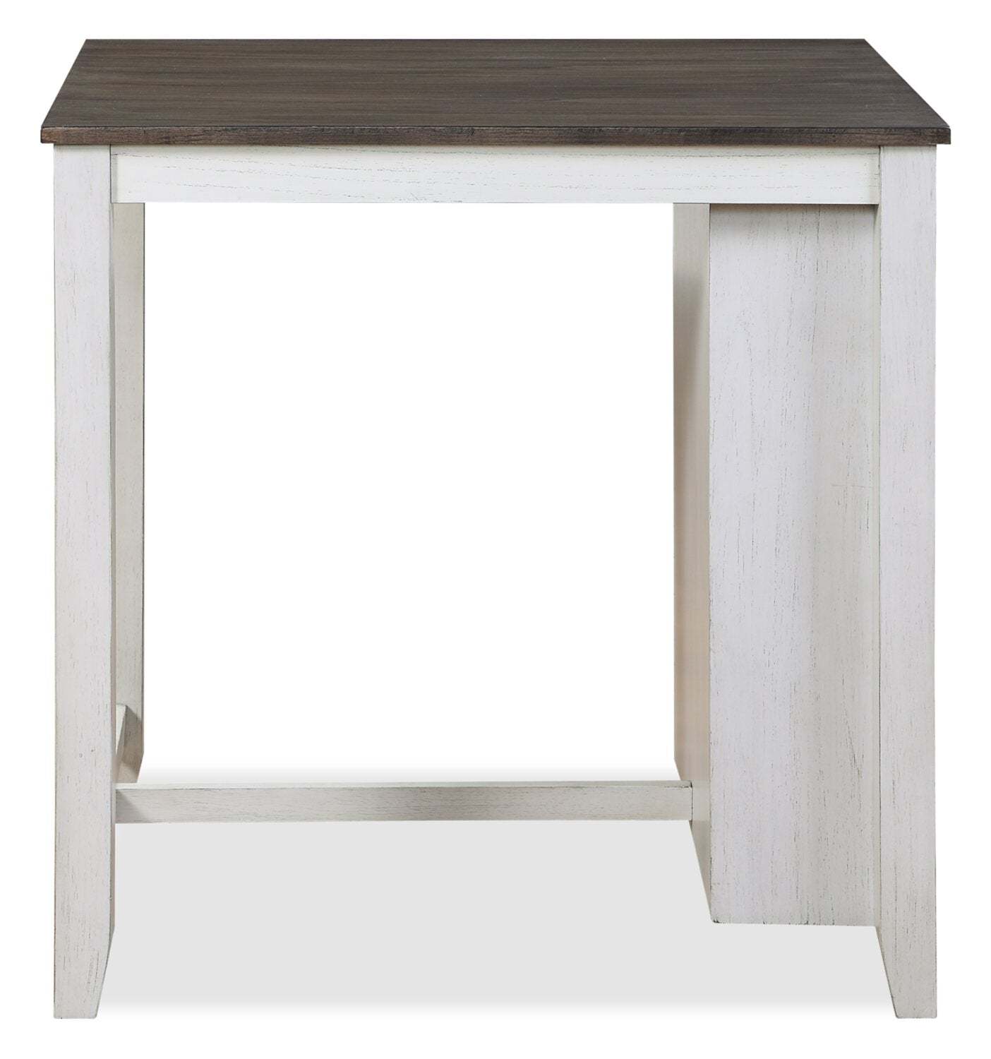 Lane 3pc Counter-Height Dining Set with Table & 2 Chairs, Built-in Shelves & USB, 36.5W - White | Ensemble de salle à manger Lane 3 pièces de hauteur comptoir avec table de 36,5 po (L), tablettes et port USB intégrées, et 2 chaises - blanc