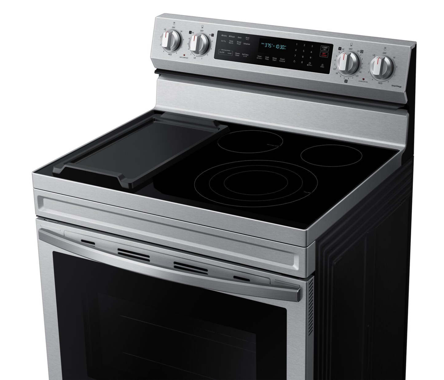 Cuisinière intelligente électrique amovible Samsung de 6,3 pi³ avec friture à air - acier inoxydable - NE63A6711SS/…