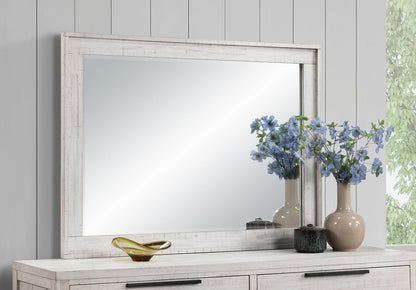 Miroir de commode de chambre à coucher Haven - Blanc | Miroir de commode de chambre à coucher Haven - blanc