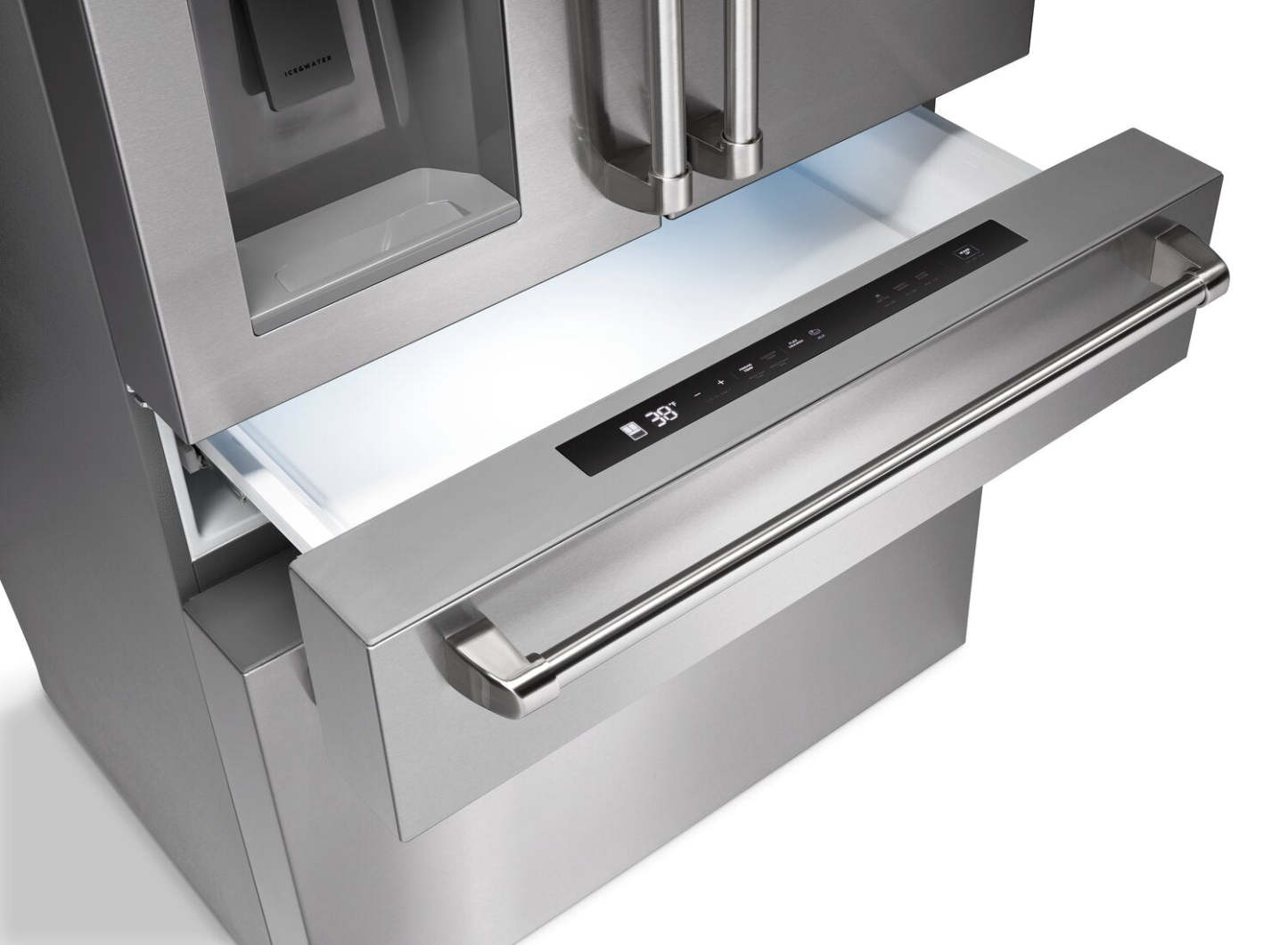 Réfrigérateur Thor de 36 po et de 21,6 pi³ à portes françaises - acier inoxydable - TRF3601FD | Thor 36 21,6 Cu. Fort. Réfrigérateur à portes françaises - Acier inoxydable - TRF3601FD