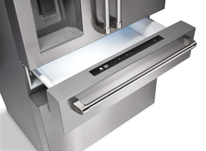 Réfrigérateur Thor de 36 po et de 21,6 pi³ à portes françaises - acier inoxydable - TRF3601FD | Thor 36 21,6 Cu. Fort. Réfrigérateur à portes françaises - Acier inoxydable - TRF3601FD