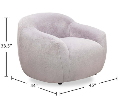 Fauteuil d'appoint en tissu Hugz 45 - Gris | Fauteuil d'appoint Hugz de 45 po en tissu - gris