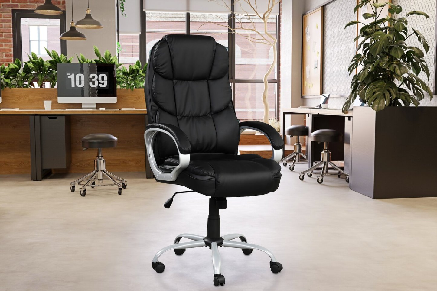 Chaise de bureau réglable Sealy® Fionn 30,5" - Noir | Chaise de bureau réglable Fionn de Sealy de 30,5 po - noire