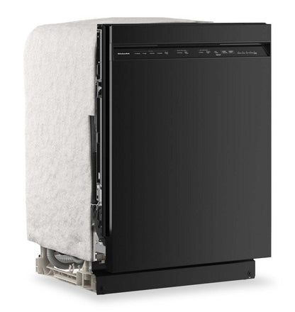 Lave-vaisselle KitchenAid de 24 po et de 47 dBA avec panier à ustensiles sur le troisième niveau - noir - KDFS224SBL