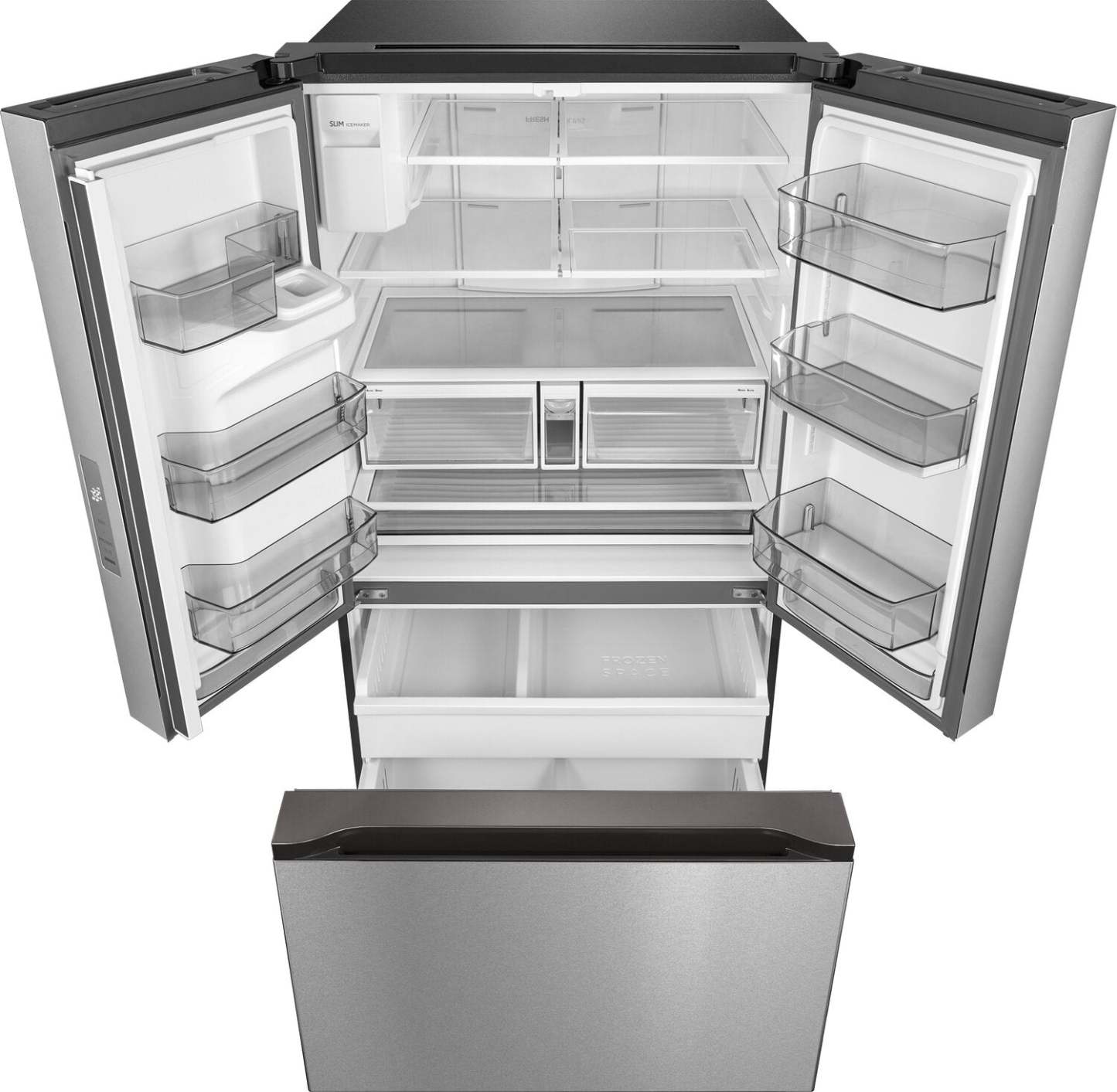 Midea 36 29.3 Cu. Ft. Réfrigérateur intelligent à portes françaises - Acier inoxydable - MRF29D2AST | Réfrigérateur intelligent Midea de 36 po et de 29,3 pi³ à portes françaises - acier inoxydable - MRF29D2AST | MRF29D2S