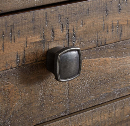 Edwin 64” Country Pine Sofa Table with Storage and Stool - Homestead Brown | Table de salon Edwin de 64 po en pin champêtre avec rangement et tabouret - brun champêtre