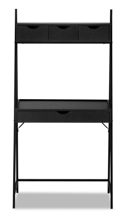 Bureau compact Norris 31,5 avec 4 tiroirs - Noir|Bureau compact Norris de 31,5 po à 4 tiroirs - noir