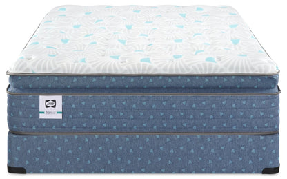 Ensemble matelas double Sealy Posturepedic® Luxury Crown Jewel® Resort Paradiso Euro Pillowtop | Matelas Euro-plateau épais Paradiso Resort Luxury Posturepedic Crown Jewel de Sealy pour lit double