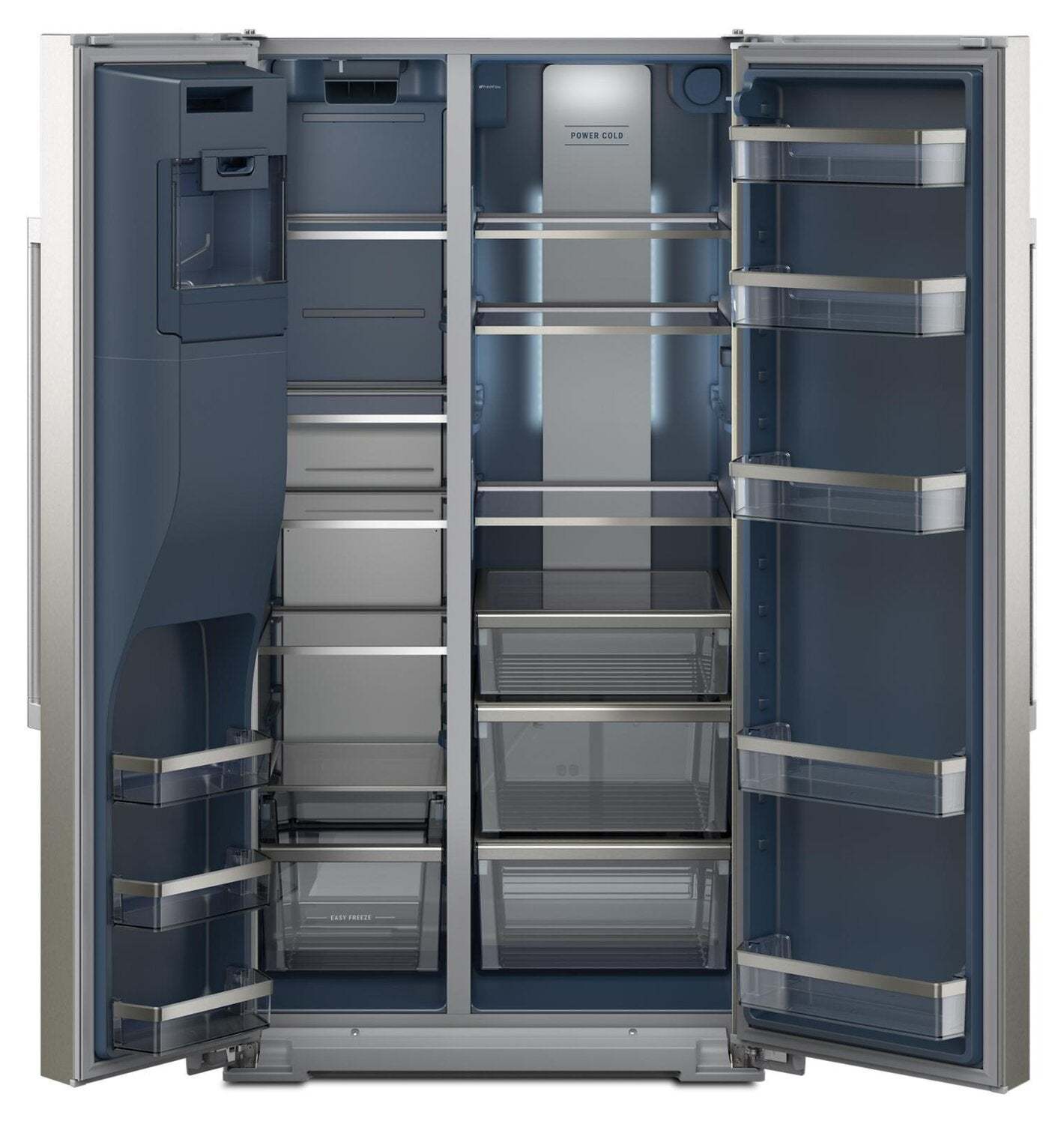 Réfrigérateur Maytag de 36 po et de 28,7 pi³ à compartiments juxtaposés - acier inoxydable résistant aux traces de doigts - MRSF6636RZ | Maytag 36 28,7 Cu. Fort. Réfrigérateur côte à côte - Acier inoxydable résistant aux empreintes digitales - MRSF6636RZ