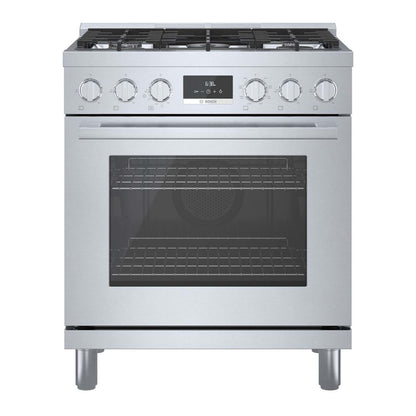Cuisinière hybride amovible Bosch de série 800 de 3,9 pi³ - HDS8055C | Bosch Série 800 3,9 Cu. Fort. Cuisinière autoportante biénergie - HDS8055C | HDS8055C