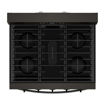 Cuisinière à gaz Whirlpool de 5 pi³ avec friture à air et autonettoyage - acier inoxydable noir - WFGS5030RV | WFGS50RV