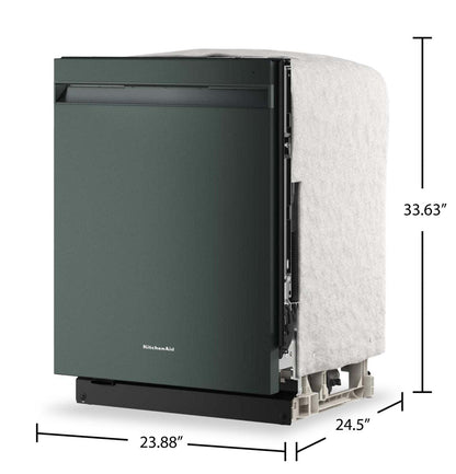 Lave-vaisselle KitchenAid de 24 po et de 44 dBA avec troisième panier 360° Max JetsMC - genièvre - KDPS624SJP