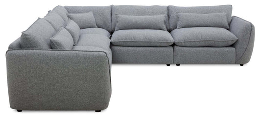 Sofa sectionnel Monaco 5 pièces - gris