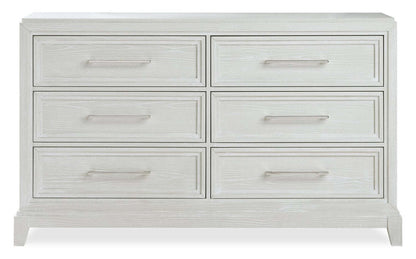 Commode Vida de 66 po (L) x 40 po (H) à 6 tiroirs pour la chambre à coucher - sable