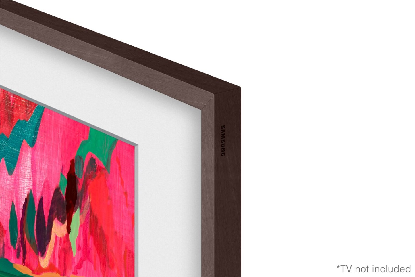 Cadre décoratif personnalisable pour téléviseur The Frame Pro de 65 po de Samsung - brun moderne