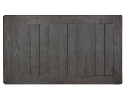 Table de salle à manger Echo avec tiroirs de rangement, bois, base à tréteaux, 70 W - Blanc/Gris | Table de salle à manger Echo de 70 po (L) en bois avec tiroirs de rangement et base à tréteaux - grise et blanche