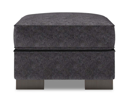 Pouf Track 24 en tissu chenille, fabriqué au Canada | TR802993