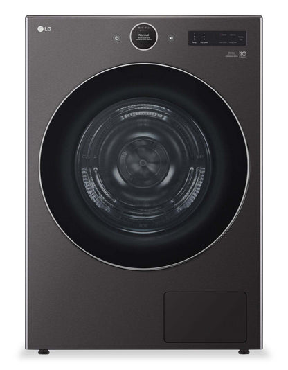 LG 7,8 pi³ Sécheuse à pompe à chaleur - acier noir - empilable - DLHC6702B | LG 7,8 Cu. Fort. Sécheuse à pompe à chaleur - Acier noir - Empilable - DLHC6702B