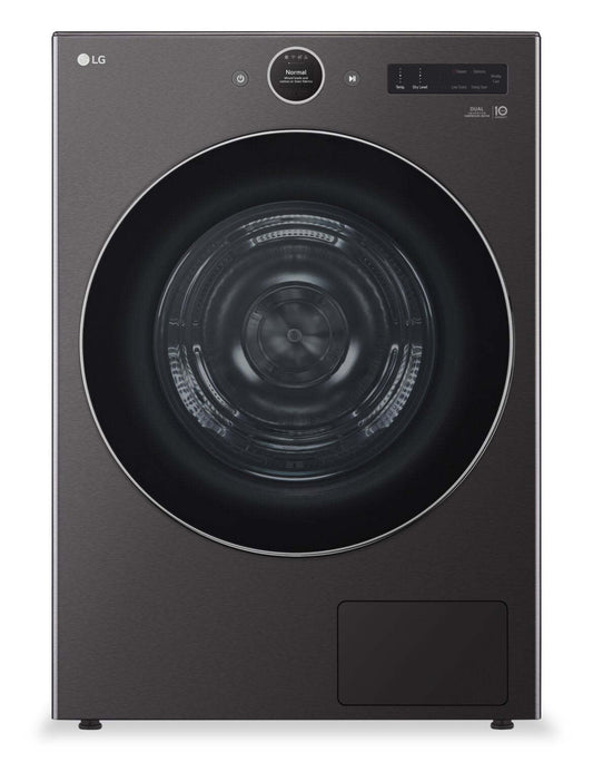 LG 7,8 pi³ Sécheuse à pompe à chaleur - acier noir - empilable - DLHC6702B | LG 7,8 Cu. Fort. Sécheuse à pompe à chaleur - Acier noir - Empilable - DLHC6702B