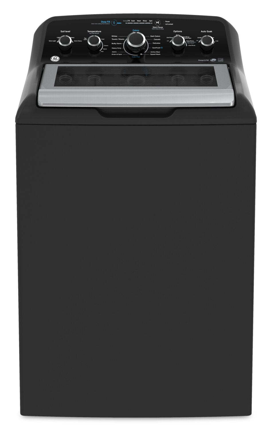 Laveuse GE à chargement par le haut de 4,9 pi³ avec agitateur - gris diamant - GTW491BMRDG | GE 4.9 Cu. Ft. Top Load Agitator Washer - Diamond Grey - GTW491BMRDG
