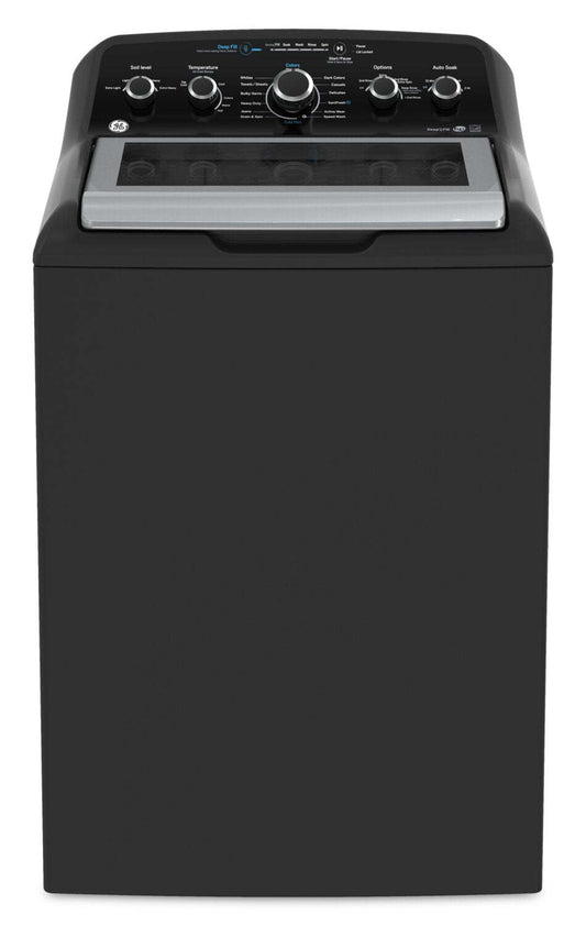 Laveuse GE à chargement par le haut de 4,9 pi³ avec agitateur - gris diamant - GTW491BMRDG | GE 4.9 Cu. Ft. Top Load Agitator Washer - Diamond Grey - GTW491BMRDG