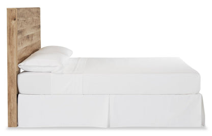 Tête de lit à panneau Derekson, Naturel - Pleine grandeur | Tête de lit à panneau Derekson, naturelle - format lit double