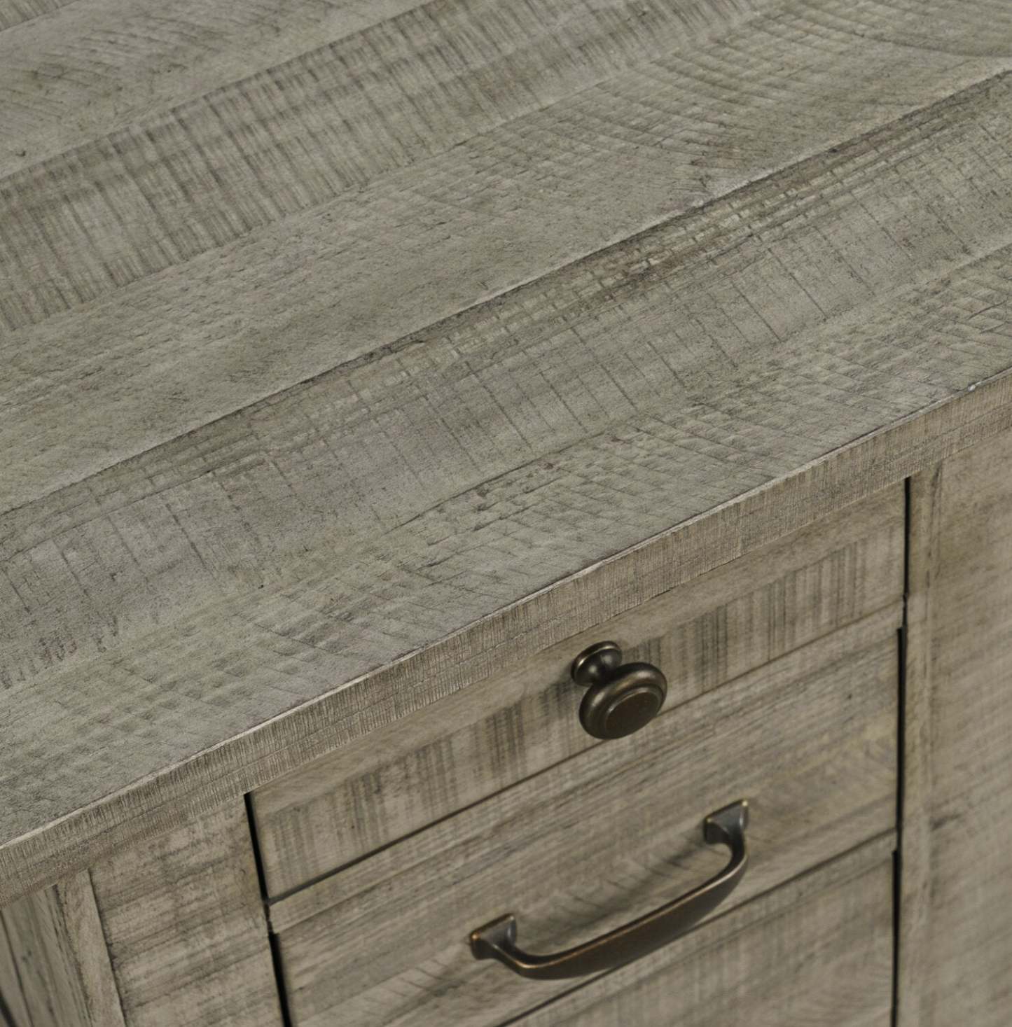 Colson 18 Rustic Chairside Table with Storage - Driftwood |Table de fauteuil rustique Colson de 18 po avec rangement - bois de grève