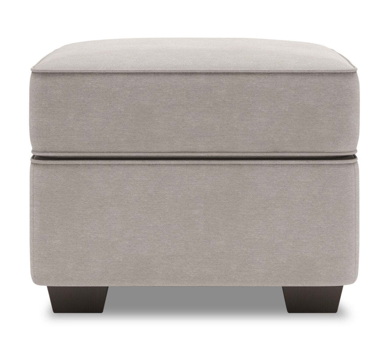 Fabriqué au Canada Canapé personnalisable Lab Roll 24 en tissu d'apparence lin - Pax gris ardoise | Pouf Roll de Sofa Lab de 24 po fabriqué au Canada en tissu d'apparence lin - gris Pax Slate | RO803049