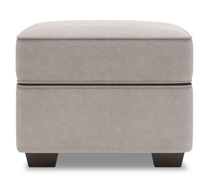 Fabriqué au Canada Canapé personnalisable Lab Roll 24 en tissu d'apparence lin - Pax gris ardoise | Pouf Roll de Sofa Lab de 24 po fabriqué au Canada en tissu d'apparence lin - gris Pax Slate | RO803049