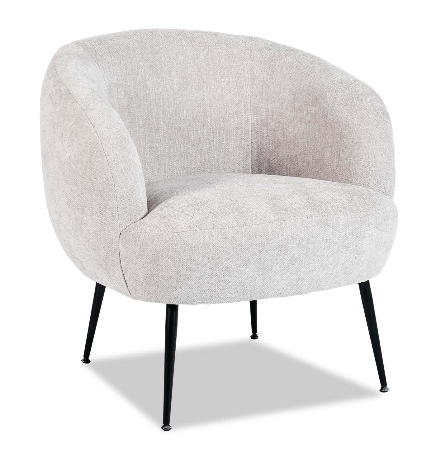 Fauteuil d'appoint en tissu boucle Nova 28.7 – gris clair | Fauteuil d'appoint Nova de 28,7 po en tissu bouclé - gris clair