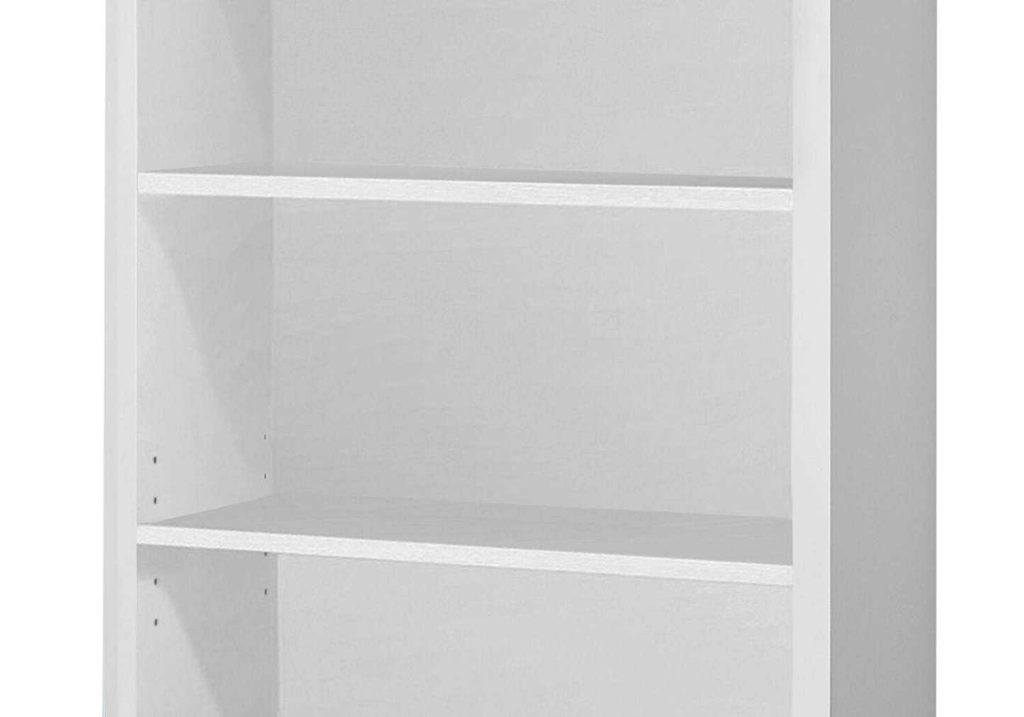 Bibliothèque 4 étagères Slade 23.75 - Blanc|Bibliothèque Slade de 23,75 po à 4 tablettes - blanche