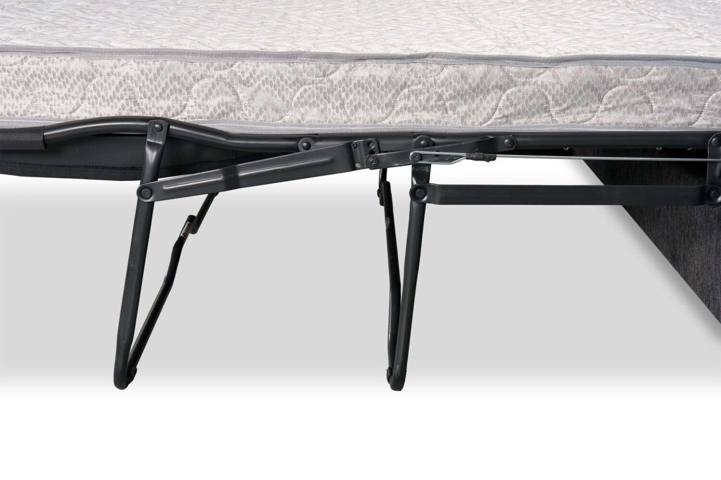 Fabriqué au Canada, canapé-lit sectionnel Morgan 2 pièces à gauche en tissu de chenille avec coussins décoratifs - gris