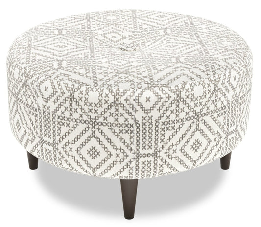 Pouf The Curve 31 en tissu, fabriqué au Canada par Sofa Lab (CURV1155) | Personnalisable