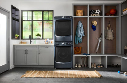 Maytag 5,8 pi3 Laveuse intelligente à chargement frontal Pet Pro et 7,4 pi3 Sécheuse à gaz - Acier minuit | Laveuse intelligente à chargement frontal Pet Pro de 5,8 pi3 et sécheuse à gaz de 7,4 pi3 de Maytag – acier minuit | MAFL702G