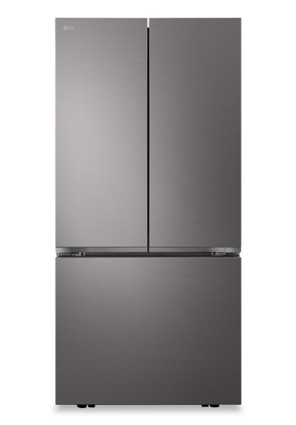 LG 25 pi³ Réfrigérateur intelligent à portes françaises avec machine à glaçons - acier inoxydable noir - LF25S6200D | Réfrigérateur intelligent LG de 25 pi³ à portes françaises avec machine à glaçons - acier inoxydable noir - LF25S6200D | LF25S62D