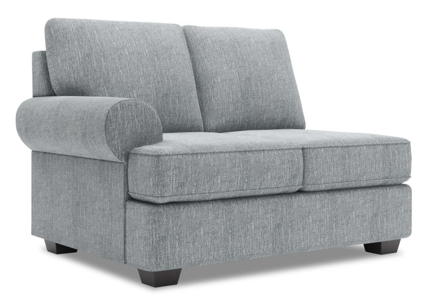 Sofa Lab Roll LAF Loveseat - Luna Pewter | Causeuse de gauche Roll de la collection Sofa Lab - Luna Pewter | RO232291