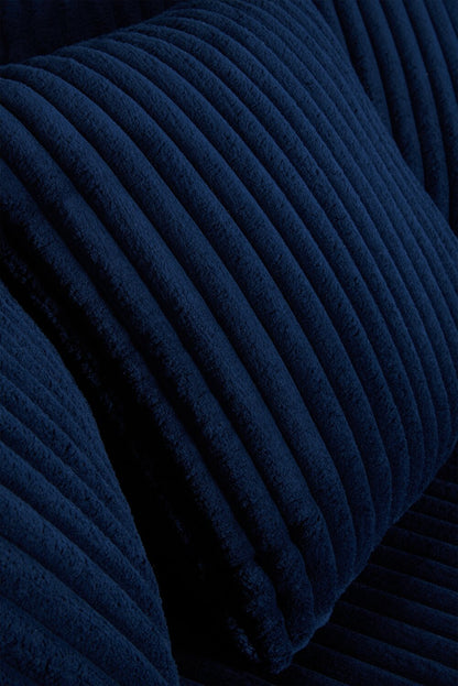 Fauteuil d'appoint Cuddler Grande de 48 po fabriqué au Canada en tissu chenille - bleu Groove Midnight
