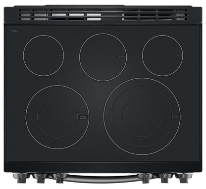 Cuisinière électrique intelligente LG de 6,3 pi³ avec friture à air et convection ProBake Convection® - Résistant aux taches noir en acier inoxydable…
