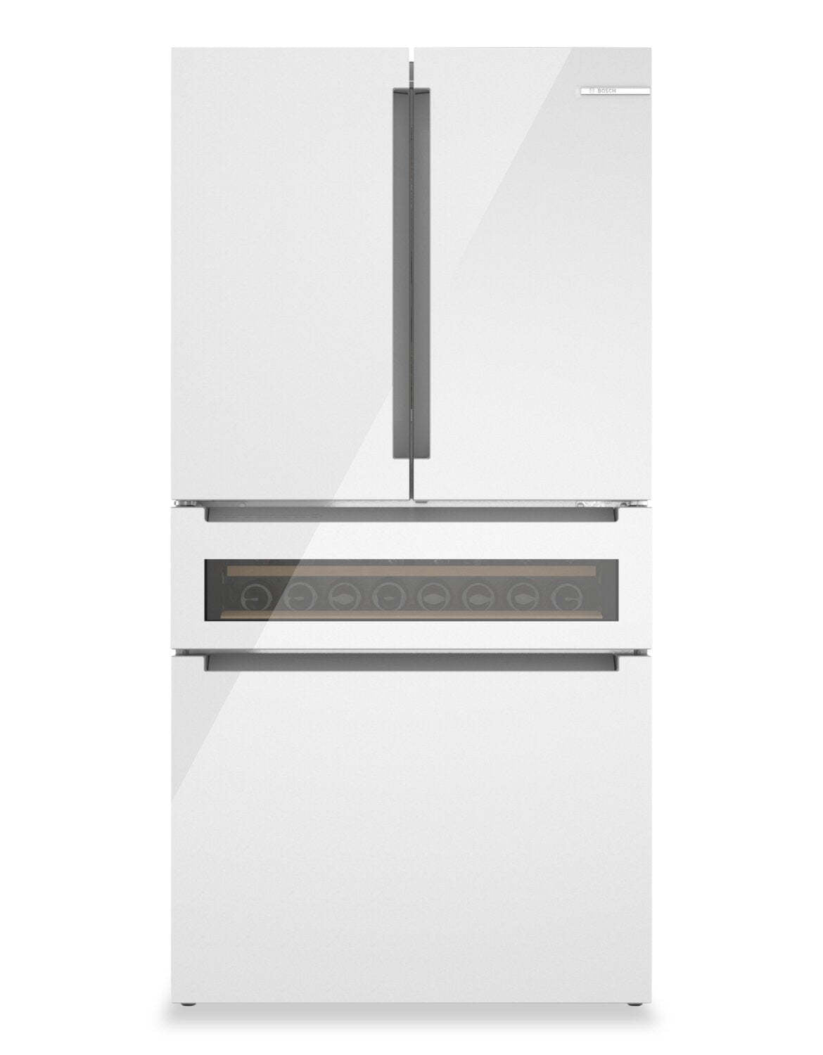 Bosch 36 20.5 Cu. Ft. 800 Series Smart Counter-Depth French-Door Refrigerator - B36CL81ENW  | Réfrigérateur intelligent Bosch série 800 de 36 po et de 20,5 pi3 de profondeur comptoir à portes françaises - B36CL81ENW  | B36CL81W