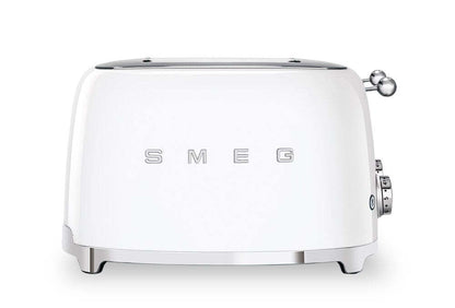 Grille-pain Smeg 4 tranches longues - TSF03WHUS|Grille-pain Smeg à fentes longues pour 4 tranches - TSF03WHUS