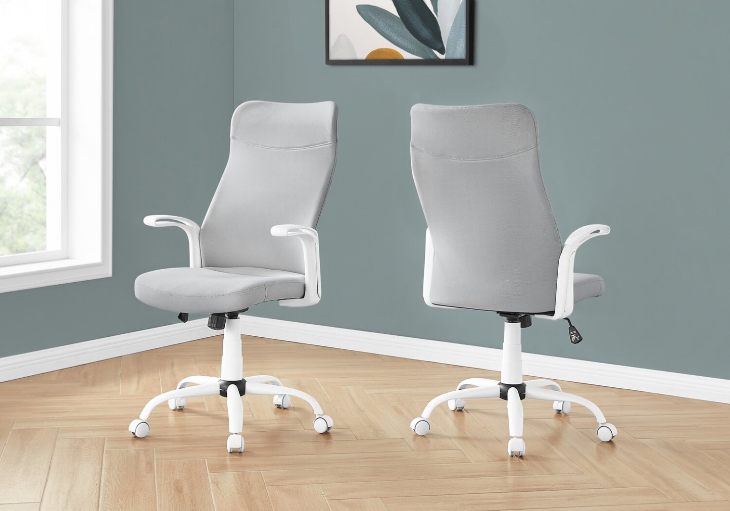Chaise de bureau ergonomique Roman 23 - Blanc|Chaise de bureau Roman de 23 po à conception ergonomique - blanche