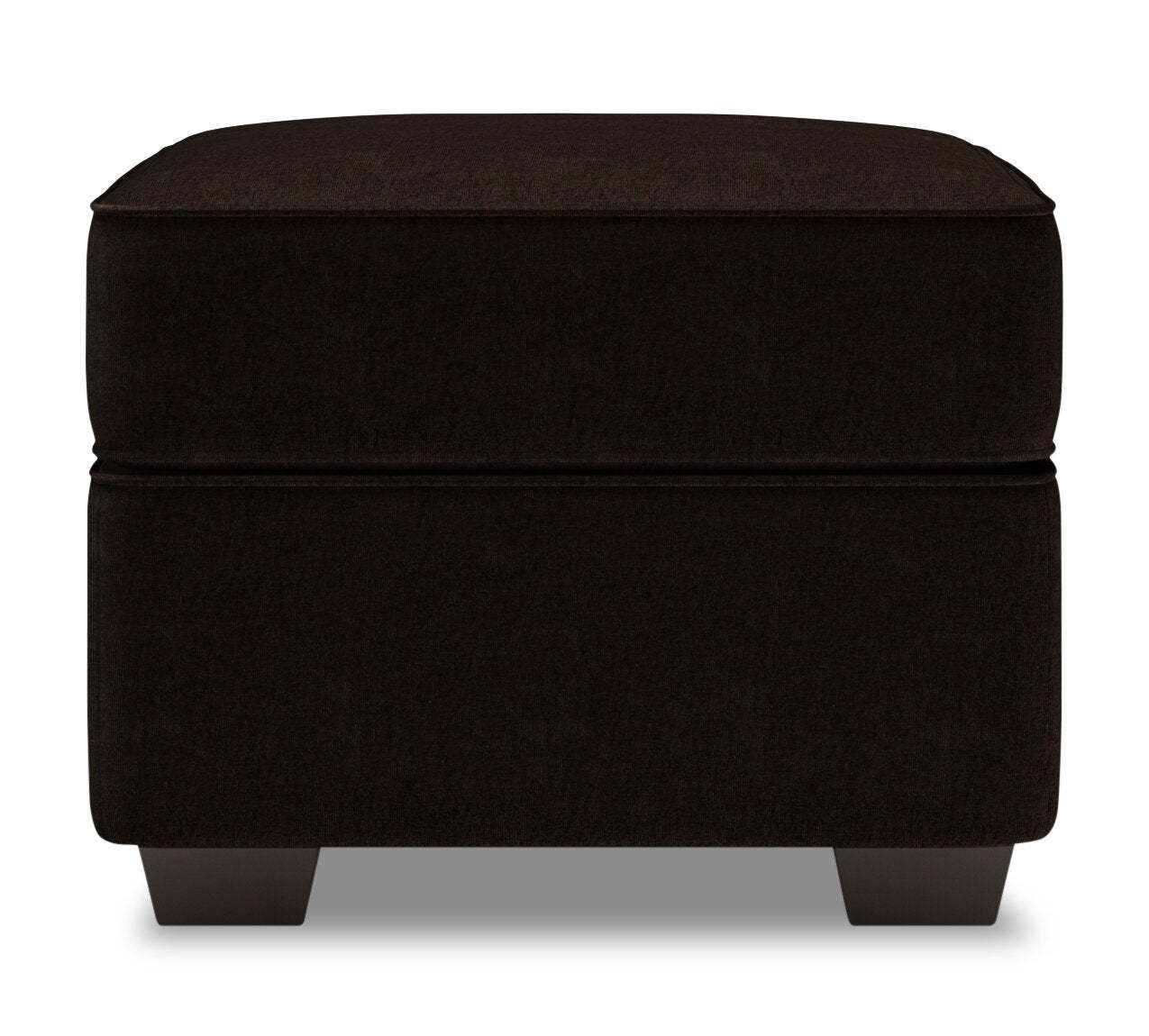 Pouf Roll de Sofa Lab 24 po en tissu chenille - Brun chocolat luxueux | RO803293