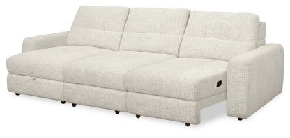 Scott Living Elevate Modular 3-Piece Left-Facing Chenille Fabric Power Sliding Sectional - Beige | Sofa sectionnel modulaire à coulissement électrique de gauche Elevate de Scott Living 3 pièces en tissu de chenille - beige