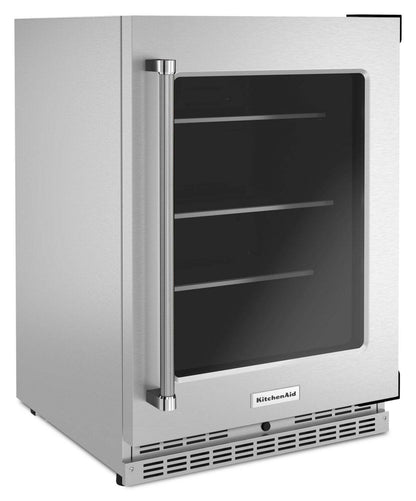 Réfrigérateur KitchenAid de 24 po et de 5,2 pi³ sous le comptoir - acier inoxydable - KURR314KSS | KitchenAid 24 5.2 Cu. Ft. Undercounter Refrigerator - Stainless Steel - KURR314KSS