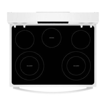 Cuisinière électrique Whirlpool de 5,3 pi3 avec cuisson à air - blanche - YWFES4530SW