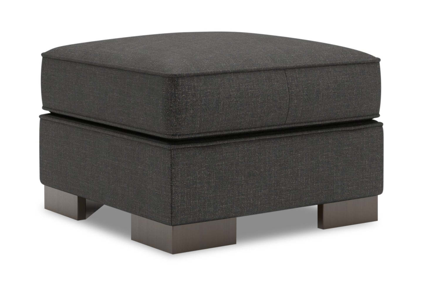 Fabriqué au Canada Canapé personnalisable Lab Track 24 en tissu d'apparence lin - Luna Kohl gris | Pouf Track de Sofa Lab de 24 po fabriqué au Canada en tissu d'apparence lin - gris Luna Kohl | TR802691