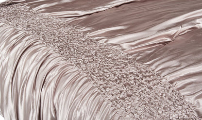 Ensemble d'édredon Beatrice 7 pièces pour grand lit - Taupe | Ensemble d'édredon Beatrice 7 pièces pour grand lit - taupe | BTRCE7QU