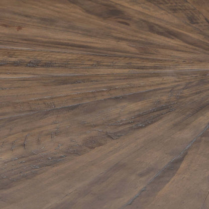 Table de salle à manger Sol de Kort &amp; Co. avec base piédestal, 78 po - brune