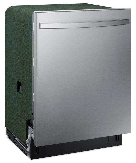 Lave-vaisselle Samsung 24 51 dBA à commande supérieure intégrée avec 3e panier - DW80CG4051SRAA | Lave-vaisselle encastré Samsung à 51 dBA de 24 po avec commandes sur le dessus et 3e panier - DW80CG…