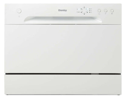 Lave-vaisselle Danby 21,7 52 dBA à commande frontale - Blanc - DDW621WDB | Lave-vaisselle Danby de 21,7 po et de 52 dBA avec commandes à l'avant - blanc - DDW621WDB